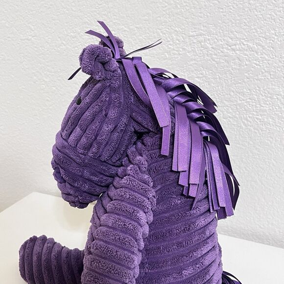 Jellycat Cordy Roy Purple Horse Plush Stuffed Animal Ribbon Tail 16" NO TUSH TAG - Picture 7 of 16